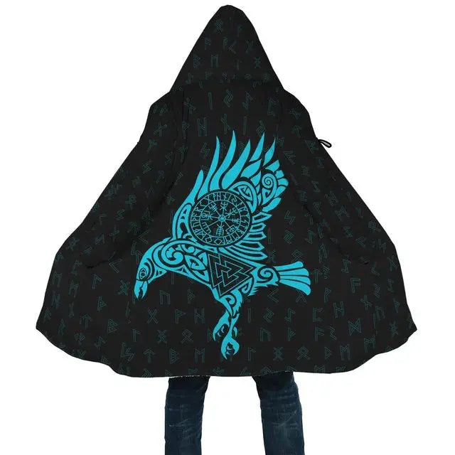 Manteau Viking Corbeau Hugin - Viking Héritage
