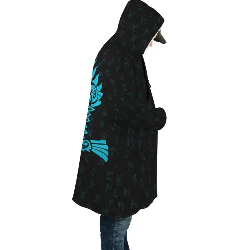 Manteau Viking Corbeau Hugin - Viking Héritage