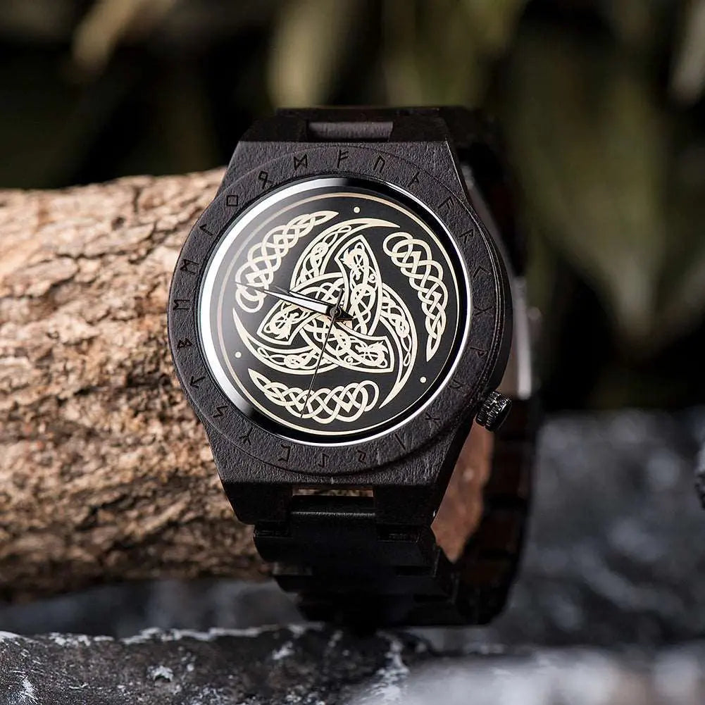 Montre Triple Corne d'Odin - Viking Héritage