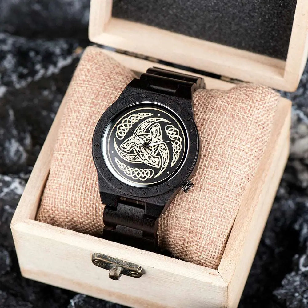 Montre Triple Corne d'Odin - Viking Héritage
