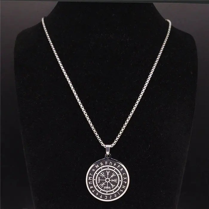 PENDENTIF BOUSSOLE VEGVISIR - Viking Héritage