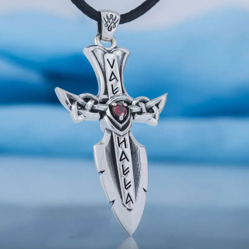 PENDENTIF GUNGNIR ARGENT STERLING .925 - Viking Héritage