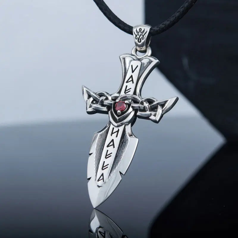 PENDENTIF GUNGNIR ARGENT STERLING .925 - Viking Héritage