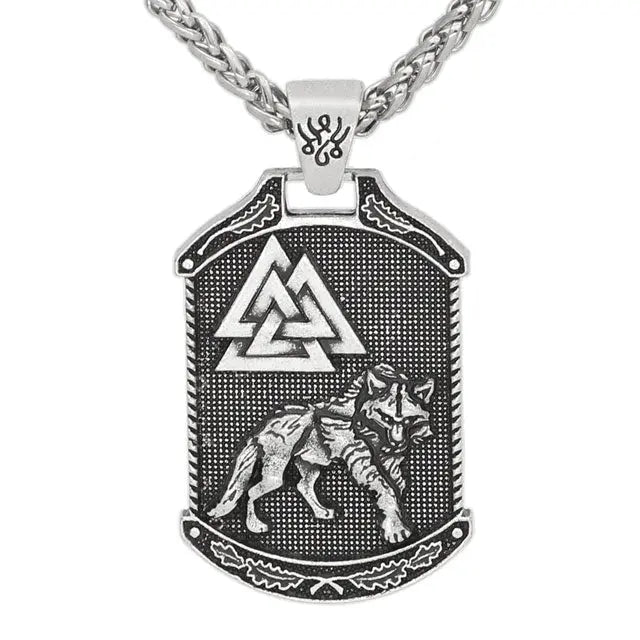 PENDENTIF LOUP FENRIR - VALKNUT - Viking Héritage