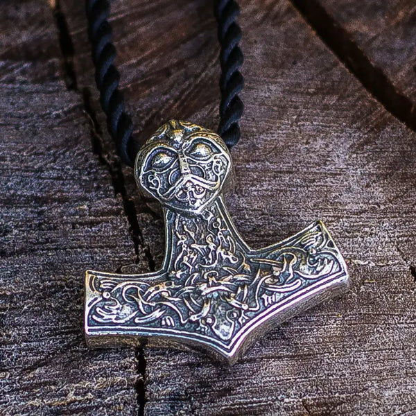 Pendentif Marteau De Thor En Argent 925 — Petit Bijou Viking Mythologique