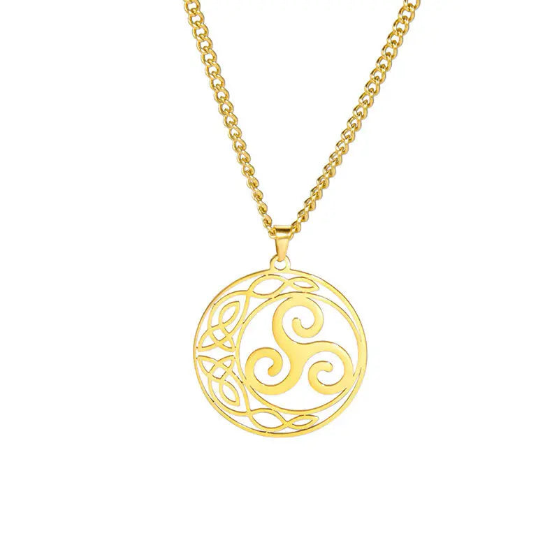 PENDENTIF TRISKEL EN OR - Viking Héritage