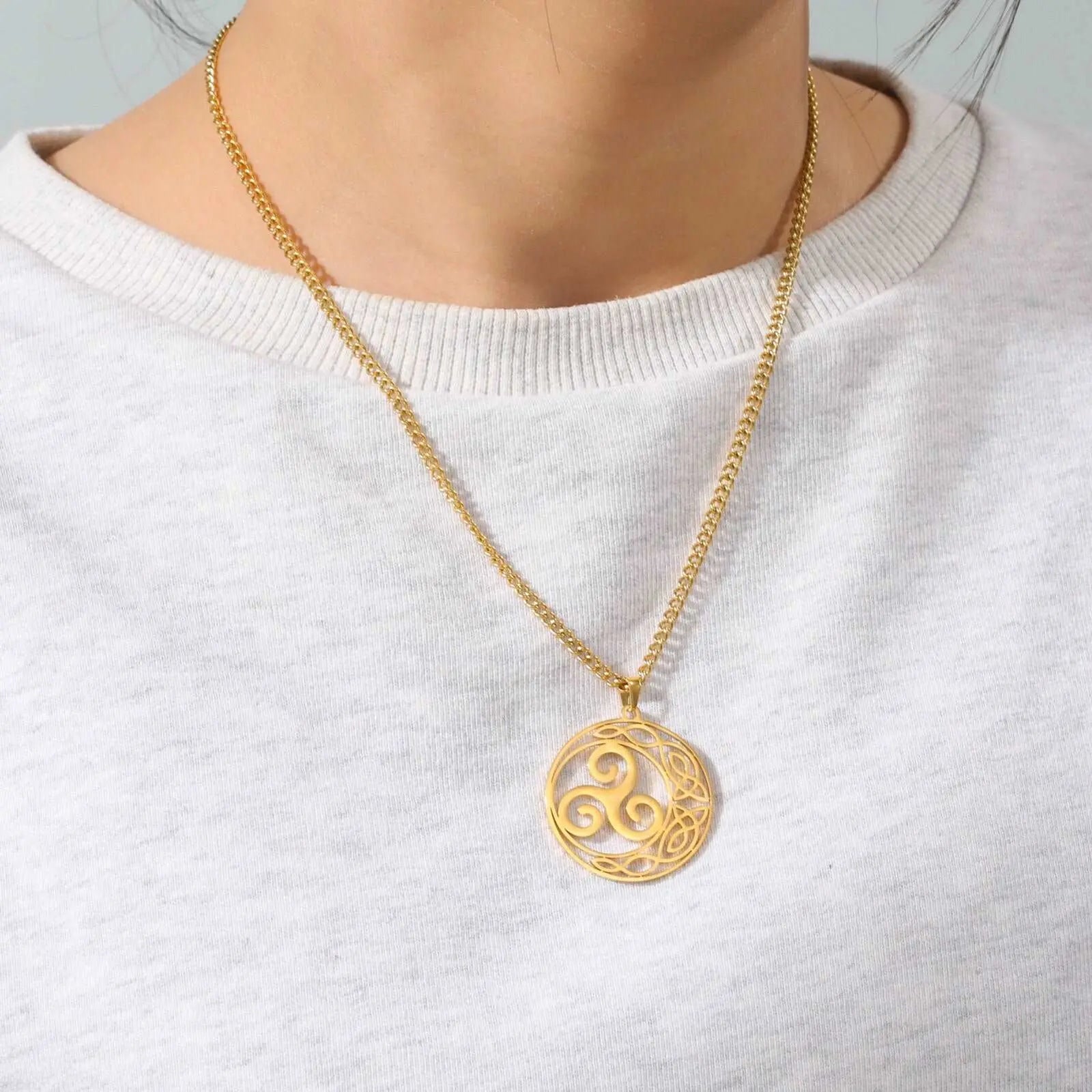 PENDENTIF TRISKEL EN OR - Viking Héritage