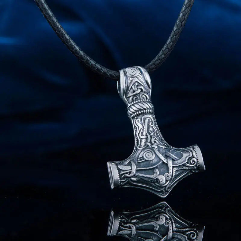 PENDENTIF VIKING MARTEAU DE THOR EN ARGENT STERLING .925 - Viking Héritage