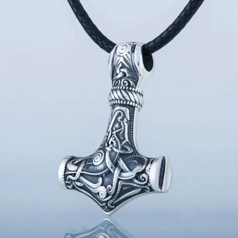 PENDENTIF VIKING MARTEAU DE THOR EN ARGENT STERLING .925 - Viking Héritage