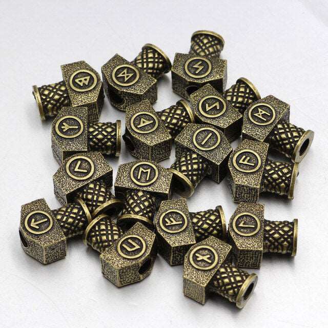 PERLE DE BARBE MJOLNIR SAC DE 23 PERLES - Viking Héritage