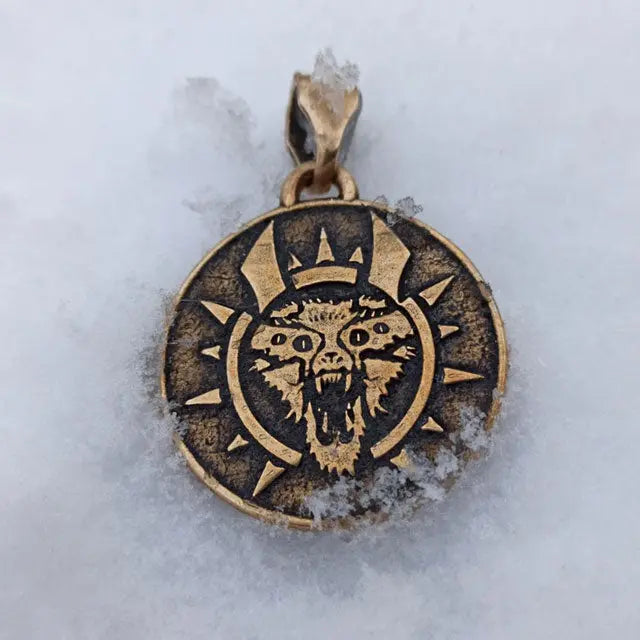 Pendentif Hel en Bronze Massif - Viking Héritage