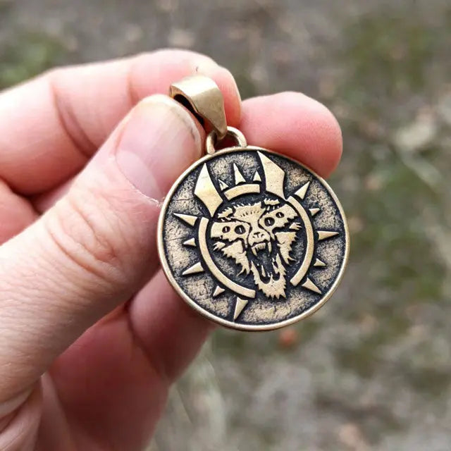 Pendentif Hel en Bronze Massif - Viking Héritage