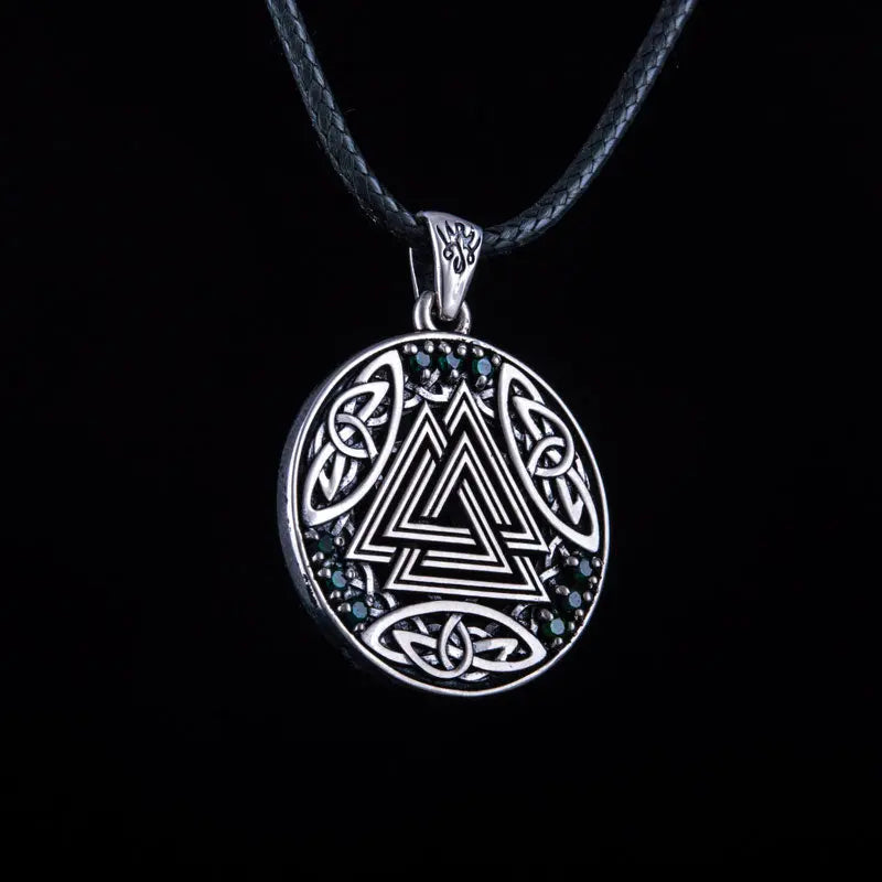Pendentif Valknut (Argent Massif) - Viking Héritage