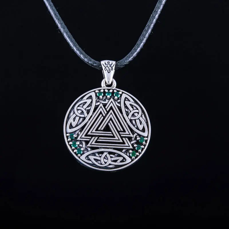 Pendentif Valknut (Argent Massif) - Viking Héritage