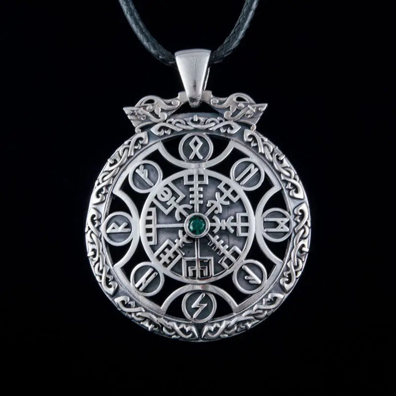 Pendentif Vegvisir (Argent Massif) - Viking Héritage