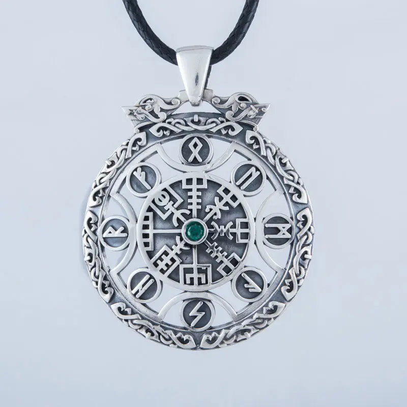 Pendentif Vegvisir (Argent Massif) - Viking Héritage