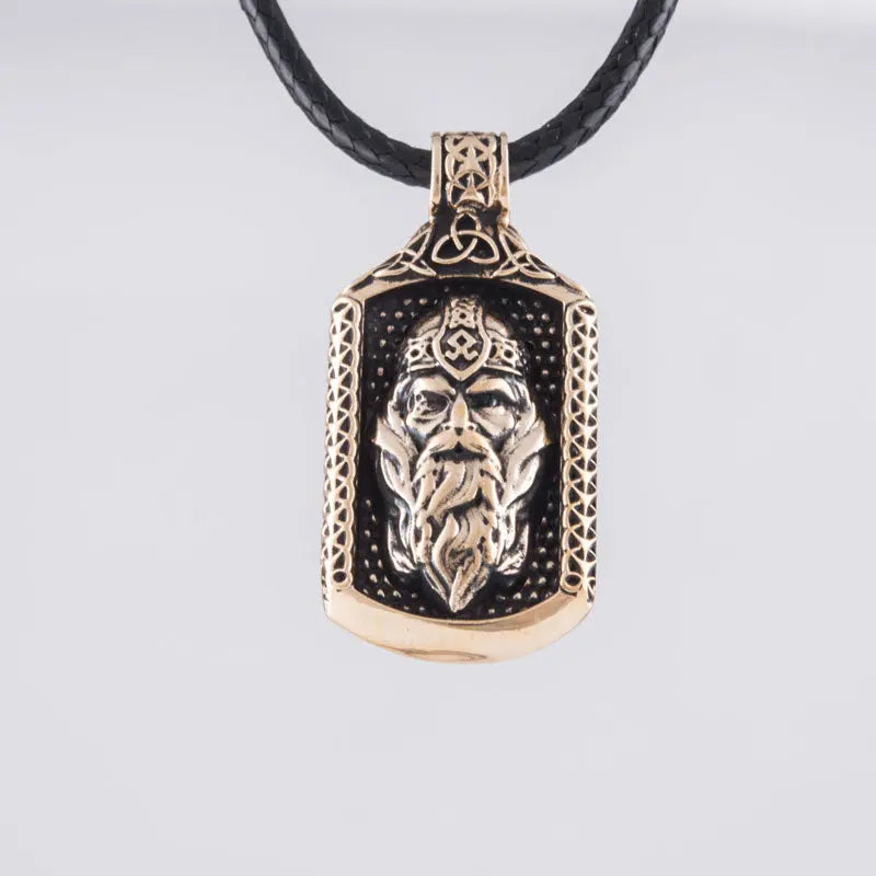Pendentif Viking Odin (Bronze massif) - Viking Héritage