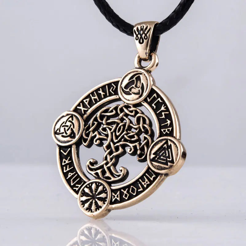 Pendentif Yggdrasil (Bronze Massif) - Viking Héritage
