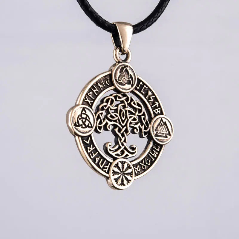 Pendentif Yggdrasil (Bronze Massif) - Viking Héritage