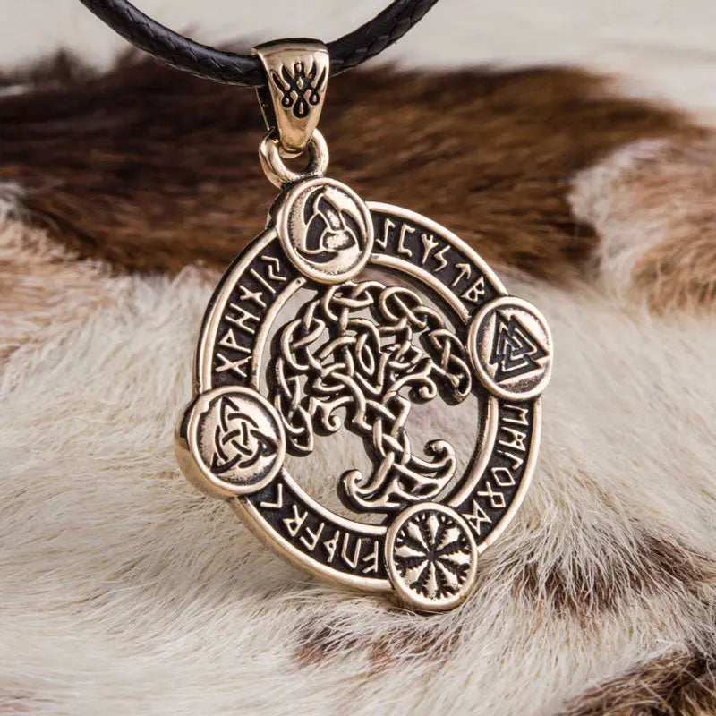 Pendentif Yggdrasil (Bronze Massif) - Viking Héritage