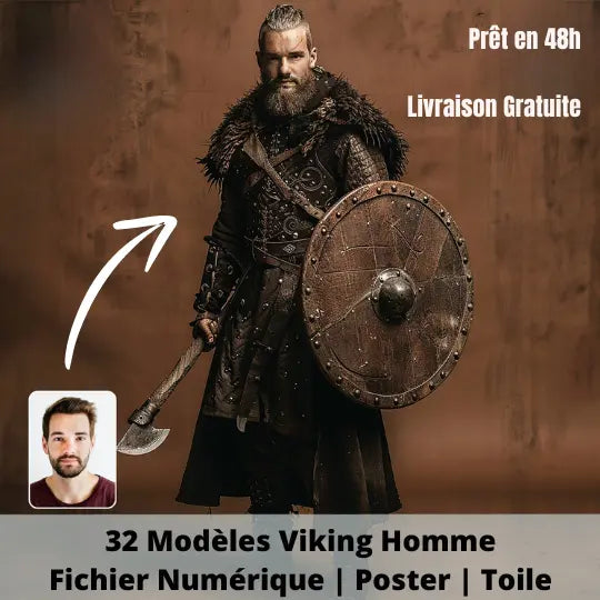 Portrait Personnalisé - Homme Viking - Viking Héritage