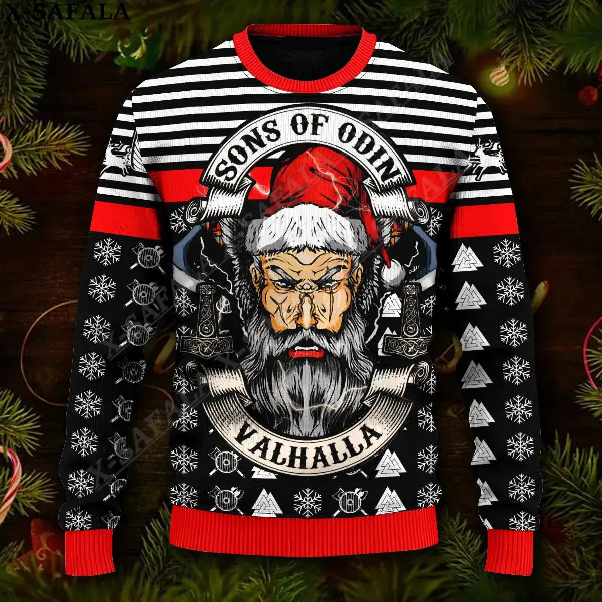 Pull de Noël Sons of Odin Valhalla - Viking Héritage