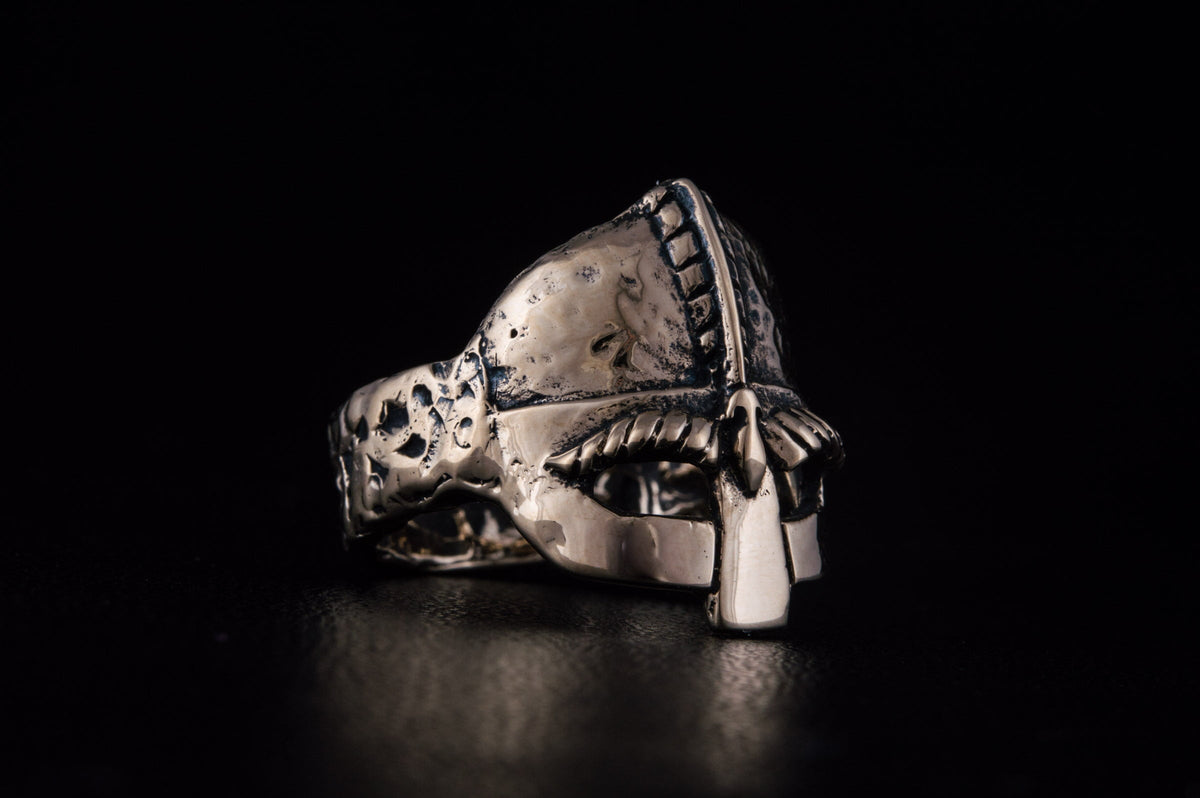 Bague Casque Ragnar — Bronze
