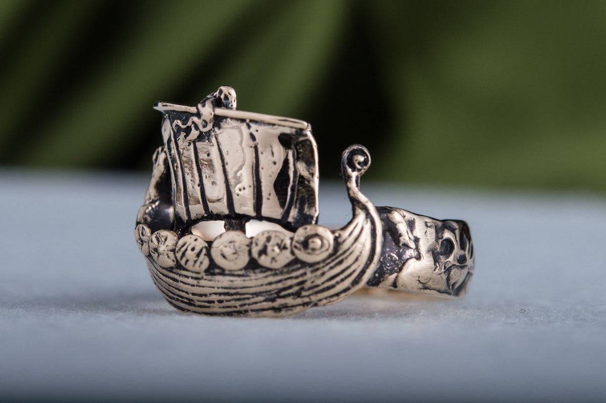 Bague Drakkar Ragnar — Bronze