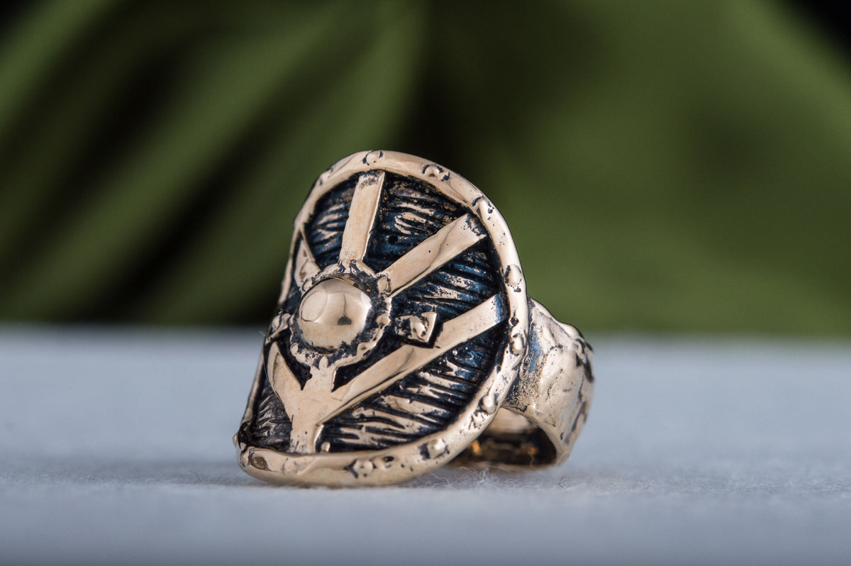 Bague Bouclier — Bronze