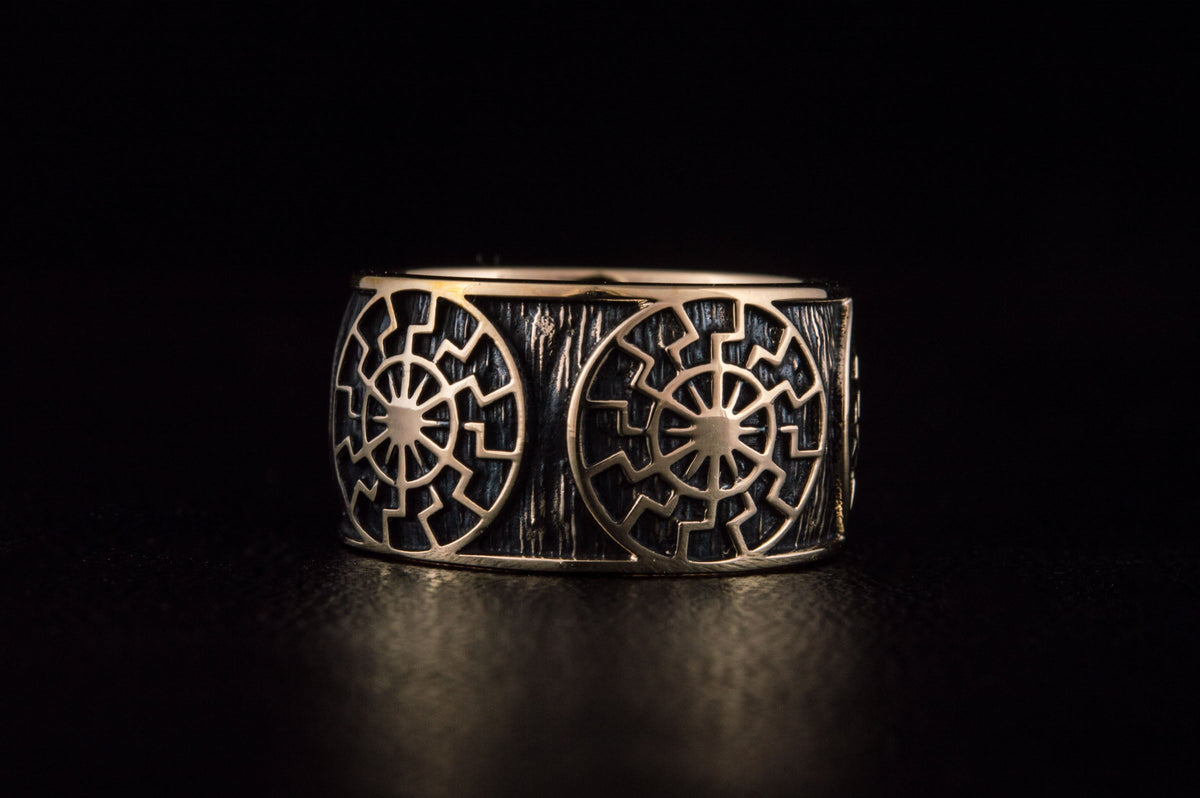 Bague Soleil Noir — Bronze
