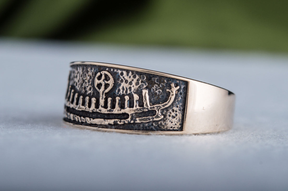 Bague Drakkar Bjorn — Bronze