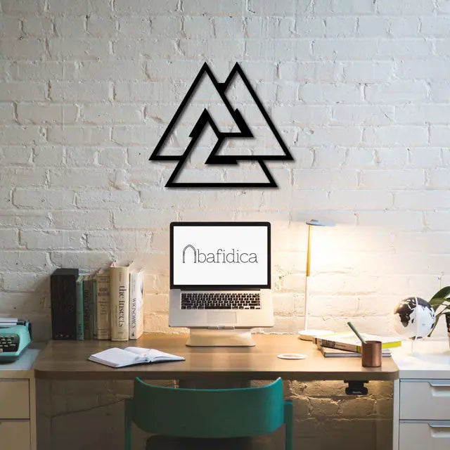 VALKNUT - ART MURAL EN MÉTAL - Viking Héritage