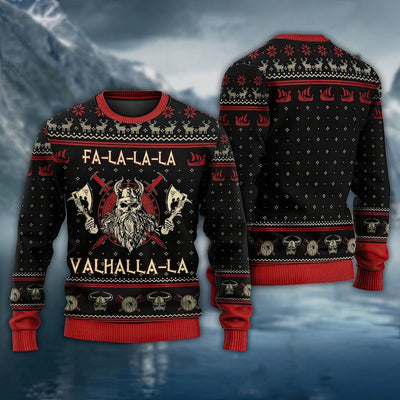 Pull de Noël moche Viking Valhalla