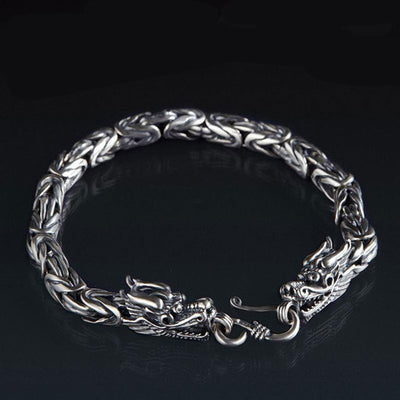 Bracelet Dragon En Argent | Viking Héritage