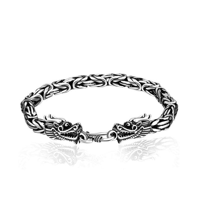 Bracelet Dragon En Argent | Viking Héritage