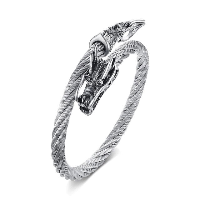 Bracelet Dragon Torsadé | Viking Héritage