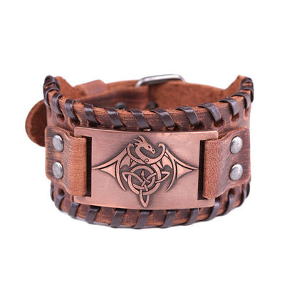 Bracelet Traditionnel Viking En Cuir | Viking Héritage