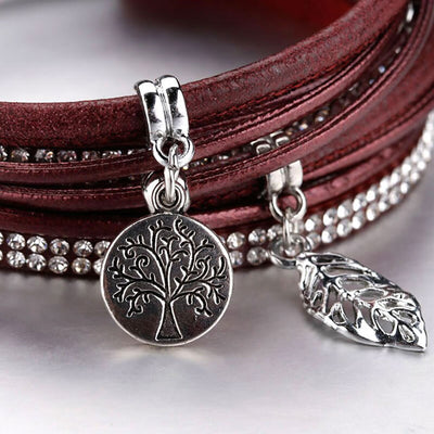 Bracelet Arbre De Vie En Cuir | Viking Héritage
