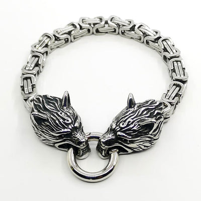 Bracelet Loup Geri et Freki | Viking Héritage