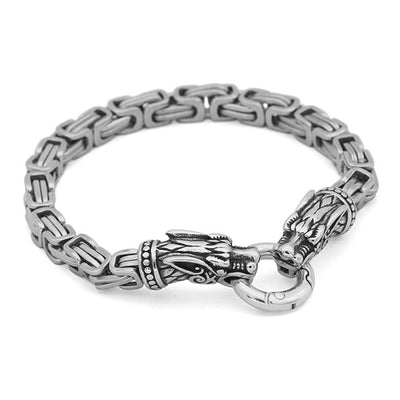 Bracelet Viking Geri et Freki En Argent | Viking Héritage