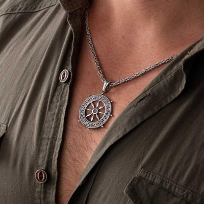 Collier Soleil Argent | Viking Héritage
