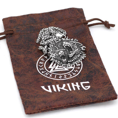 Collier Viking Geri et Freki | Viking Héritage