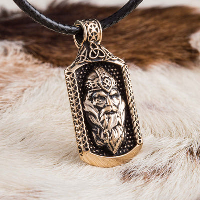 Pendentif Viking Odin (Bronze massif)